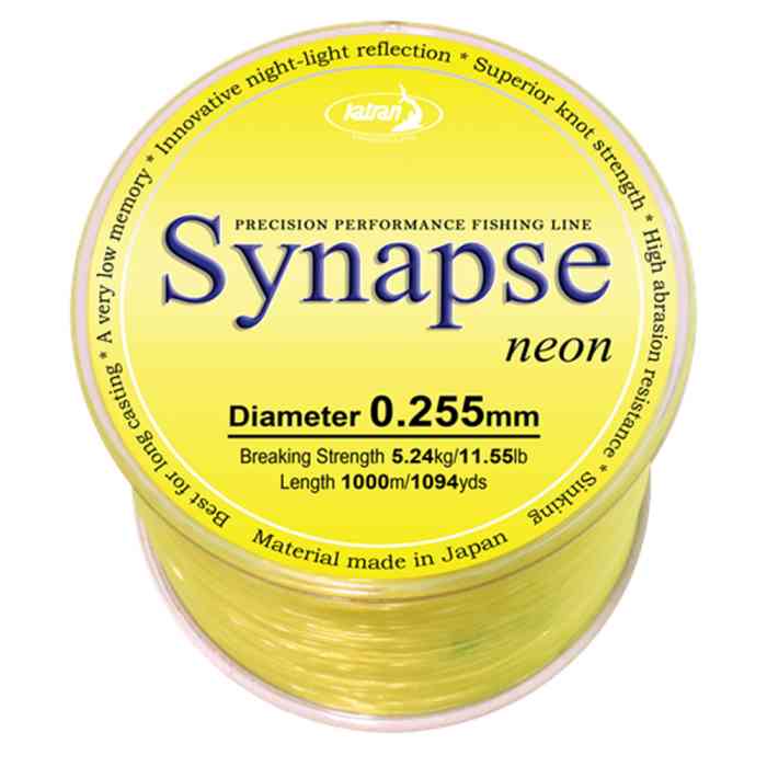 Леска Katran Synapse Neon 0.255 мм (жёлтая)